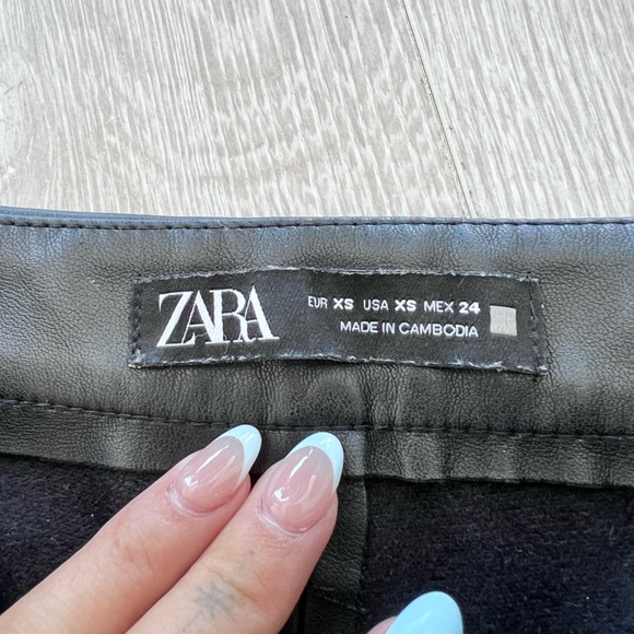 Zara faux leather leggings - Picture 2 of 6